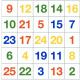 Игра в числа, тренировка зрения, памяти и внимания Таблица на внимание от 1 до 25